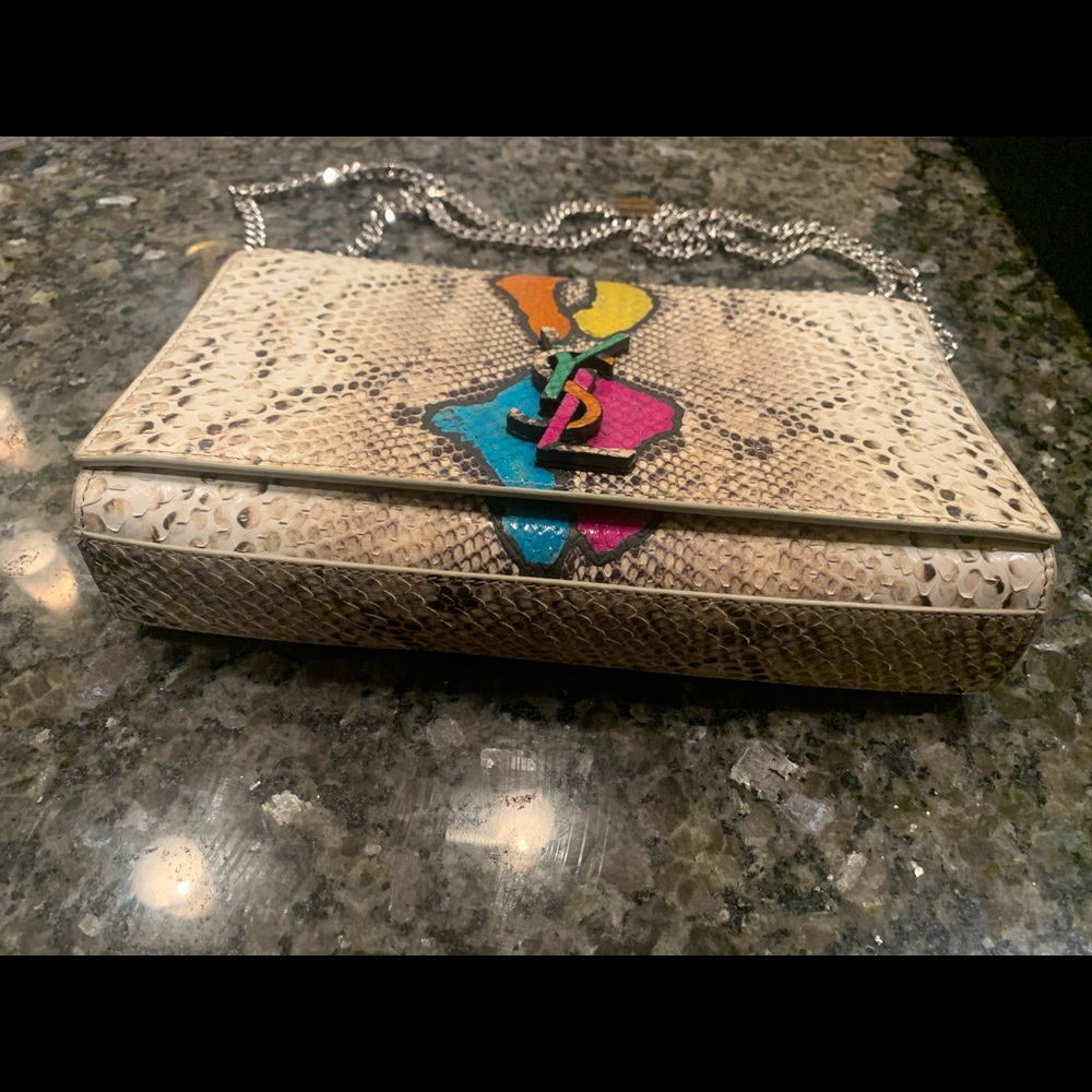 YSL Limited Edition Python Shoulder Bag